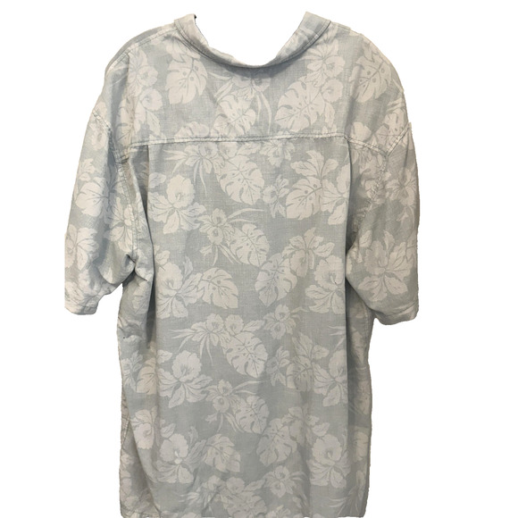 Jack O'Neill Shirt Mens 2XL Aloha Floral Button Up Short Sleeve Hawaiian Blue - Picture 5 of 7